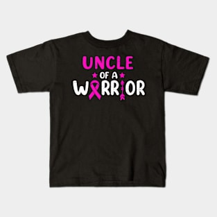 Uncle Of A  Breast Cancer Awareness Family Matching Kids T-Shirt